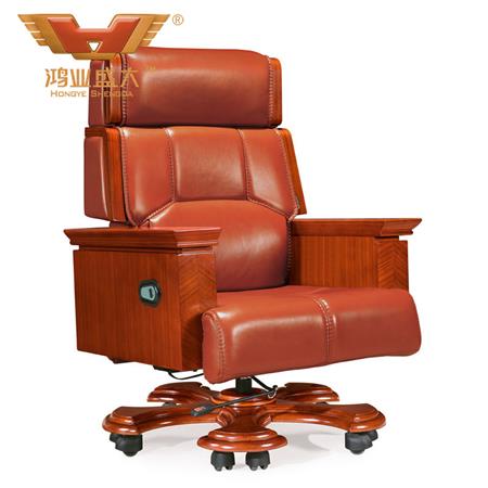 高端牛皮大板椅 现代品牌办公椅A068